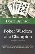 Poker Wisdom of a Champion