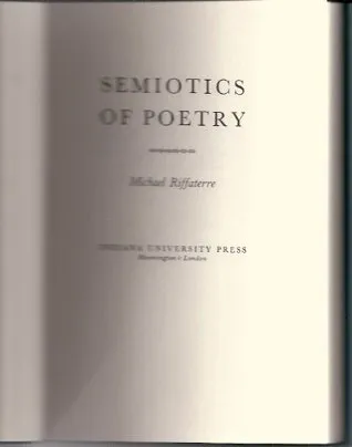 Semiotics of Poetry