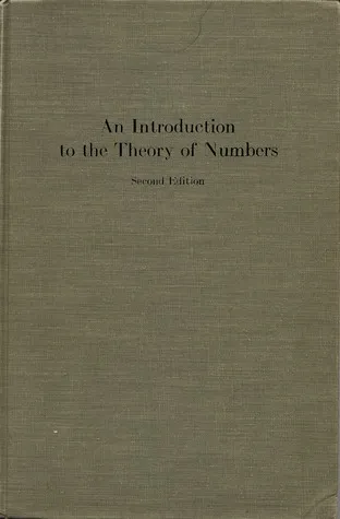 An Introduction to the Theory of Numbers