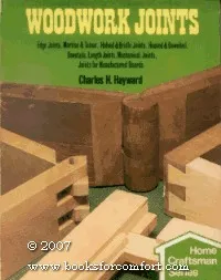 Woodwork Joints:  Edge Joints, Mortise & Tenon, Halved & Bridle Joints, Housed & Dowelled, Dovetails, Length Joints, Mechanical Joints, Jo