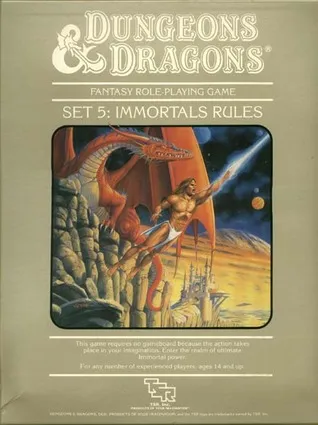 Dungeons and Dragons Fantasy Role-Playing Game Set 5: Immortals Rules