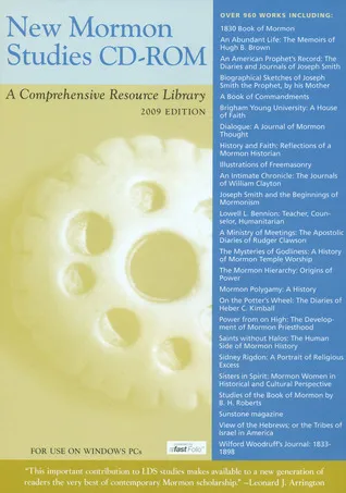 New Mormon Studies CD-ROM: A comprehensive Resource Library