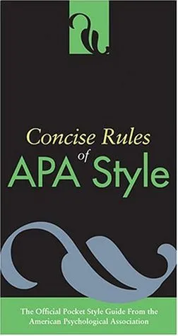 Concise Rules Of APA Style