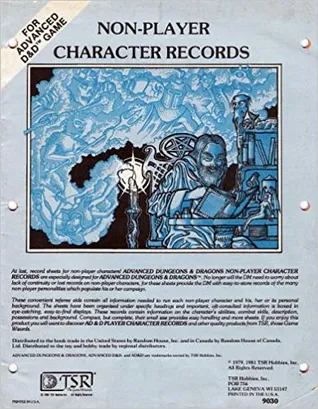 Non-Player Character Records (Advanced D&D, 9030)