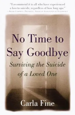 No Time to Say Goodbye: Surviving the Suicide of a Loved One