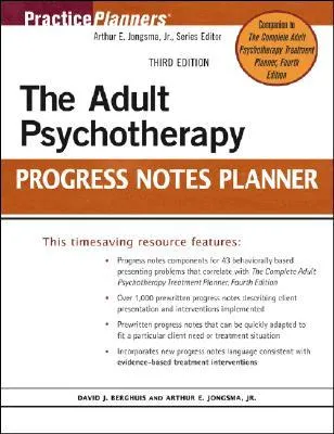 The Adult Psychotherapy Progress Notes Planner