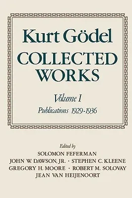 Collected Works: Volume I: Publications 1929-1936