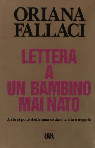 Lettera a un bambino mai nato