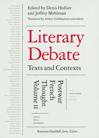 Literary Debate: Texts and Contexts: Postwar French Thought