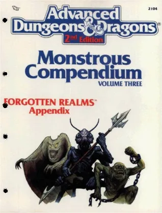 Monstrous Compendium: Forgotten Realms Appendix