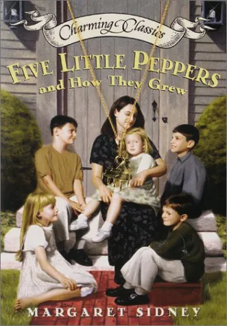 Five Little Peppers and How They Grew Book and Charm